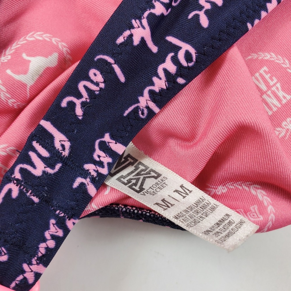 Victoria's Secret women Bikini Halter Swimsuit Top Love Pink Medium - Picture 3 of 7